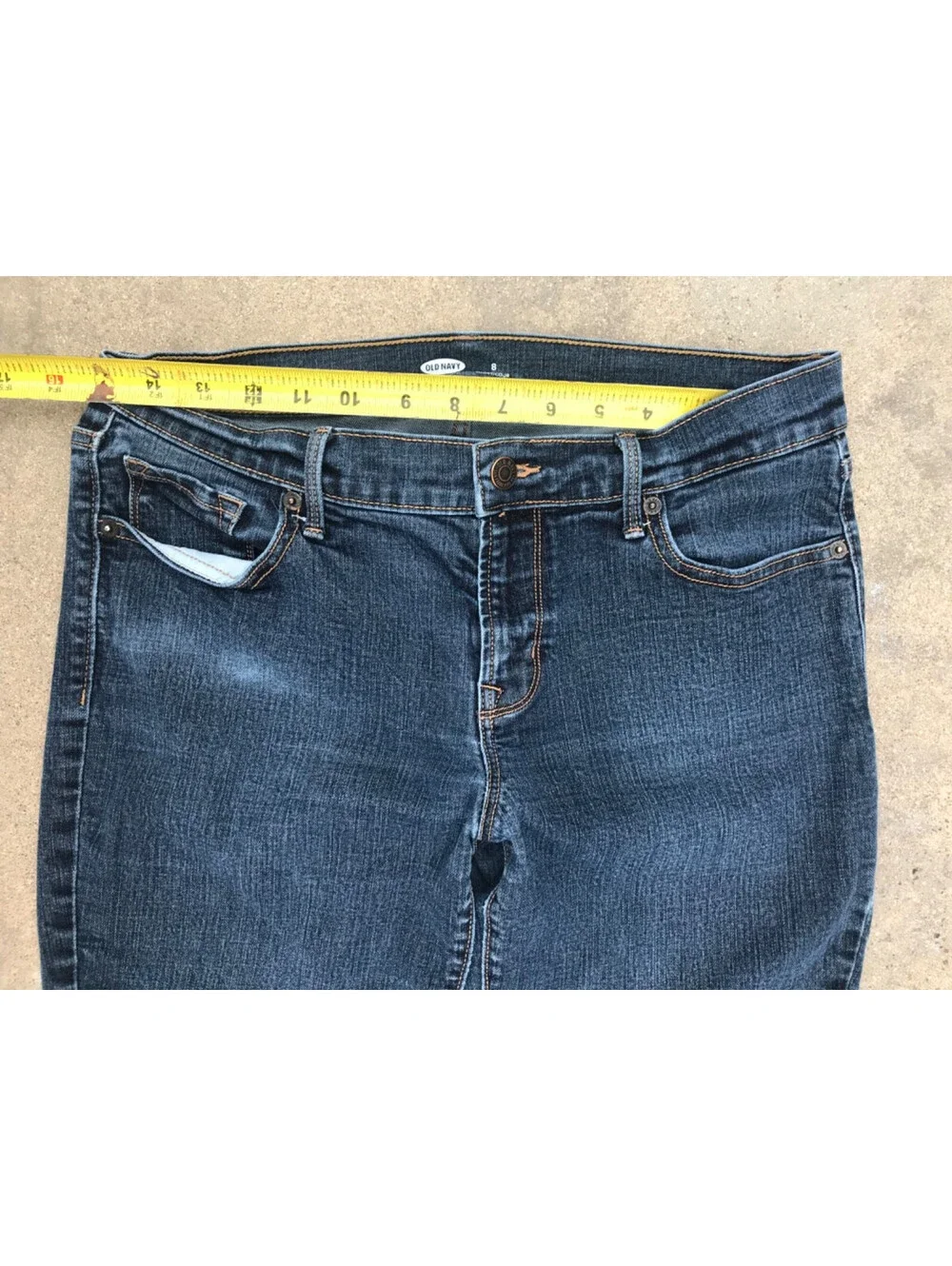 Old Navy Original Mid Rise Skinny Stretch Jeans Medium Wash Womens 8 Short